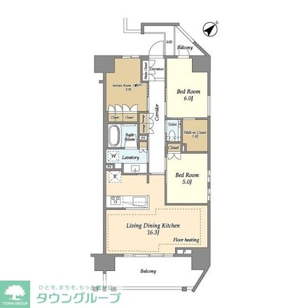 横須賀中央レジデンスの物件間取画像